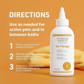 N/A Ear Cleaner for Dogs & Cats – Limpiador de Oídos Suave y Efectivo, 4 oz