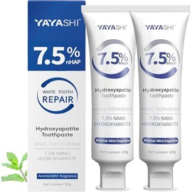 Nano Hydroxyapatite Toothpastes for Enamel Protection Fluoride Free | Tooth Strengthening, Gentle Mint, Fresh Breath, Daily Use for Oral Health (Gentl