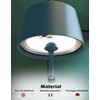 Palmina 842 LED Table Lamp, Dimmable, 4400 mAh LED Table