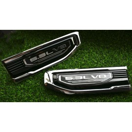 Pair New 5.3L V8 Driver Side Vent Right Left 3D Badge Emblems Replacement for 19-25 GMC Sierra 1500 GM 84431310 (Chrome Black)