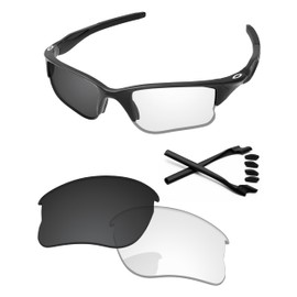 PapaViva Replacement Lenses & Rubber Kits for Oakley Half Jacket 2.0 XL OO9154 Pro+ Eclipse Photochromic