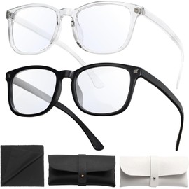 3 Kit de Filtro de Luz Azul Gafas de Computadora para Estudiar Antifatiga de Lentes Gafas Anti UV para PC, Móvil, TV, Hombres y Mujer