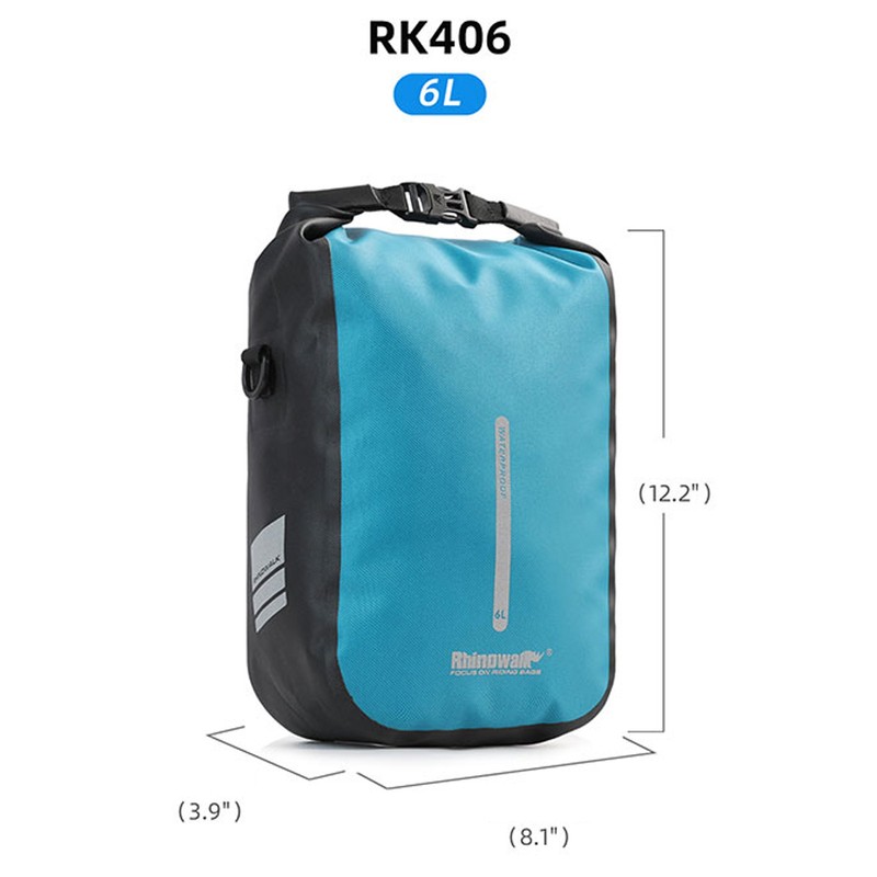 6L Bike Quick Release Bike Front Fork Bag Waterproof Cycle