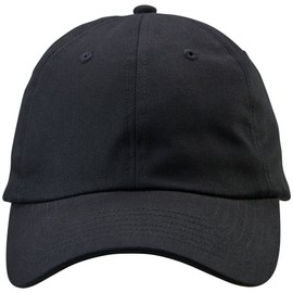 United Athle 967001 967001 Cotton Twill Low Cap, Black