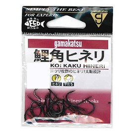 Gamakatsu Carp Horn Finelli Hook (Black) No. 8 Fishing Hooks