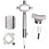 KEUGT Universal Construction Key Door Opening Tool Cabinet Key Zinc