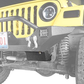 Hooke Road Steering Box Skid Plate Brace for 1997-2006 Jeep Wrangler TJ