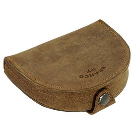 Leather Men's Schütter Coins Wallet Purse Pouring Wallet Purse Cut & Oil Tanned Leather cognac Size:Breite ca. 9 cm / Höhe ca. 8 cm / Tiefe ca. 2,5 cm