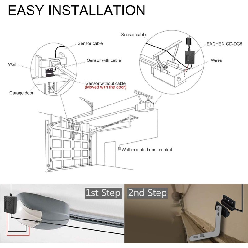Newgoal Wireless Garage Door Smart Timer Opener Remote Control. Compatible