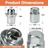 M12 x 1.5 Wheel Lock Lug Nut Set for Toyo-ta