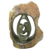 The Friendly Trading Co African Shona Sculpture in Serpentine Dancing