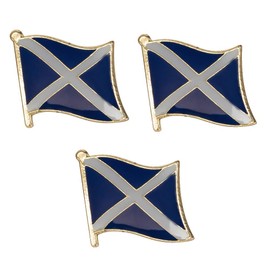3 X Scotland Saltire Scottish St Andrews Nation Country Flag Lapel Pin Badge by Panda Loco