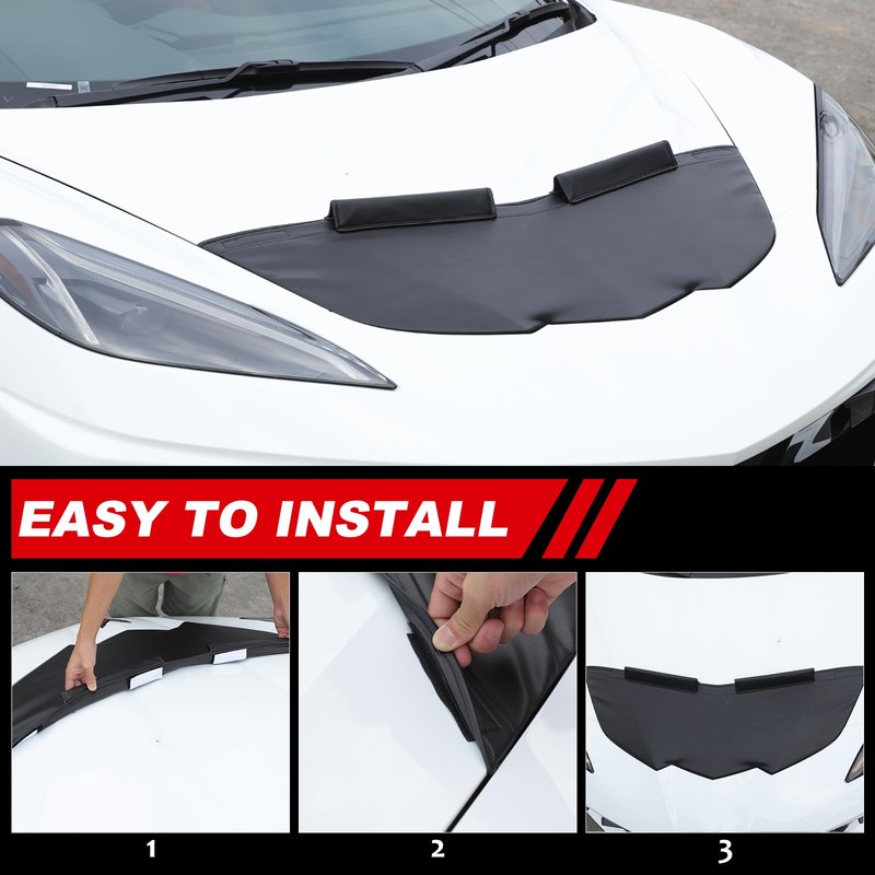 Front Hood Bra Cover Protector Compatible with Corvette C8 Stingray