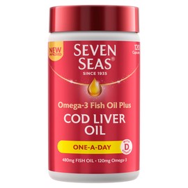 Seven Seas Limited Seven Seas Omega-3 FISH Oil Plus Cod Liver Oil, 120 Capsules