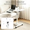 Overbed Table with 4 Wheels - Height Adjustable Hospital Table