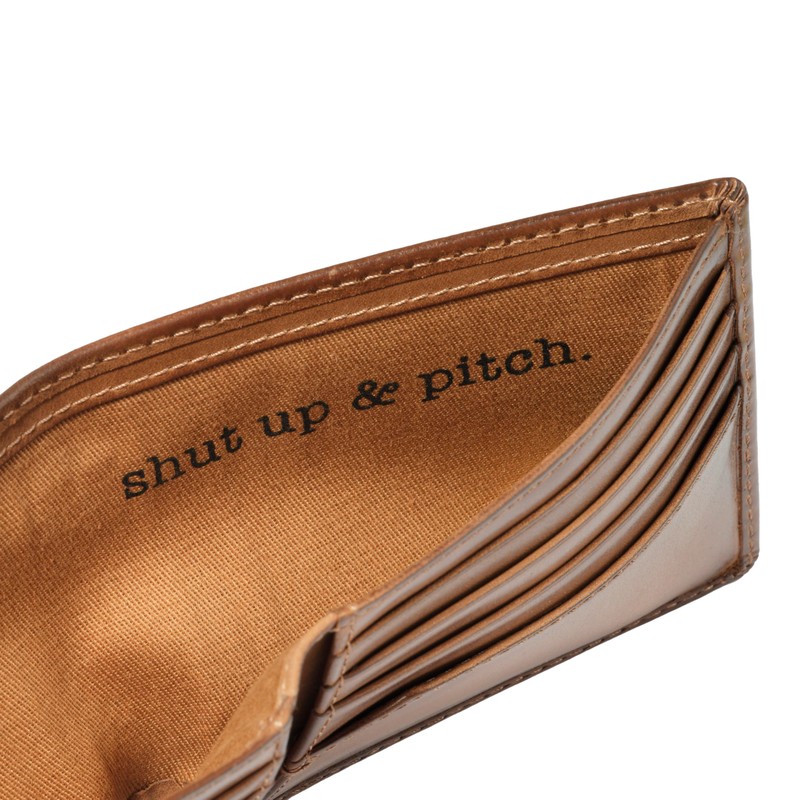 House of Jack Co. Baseball Wallet for Men, Leather Bifold