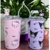 KH Termo Vaso Sanrio Con Popote Acero Inoxidable Kitty Melod