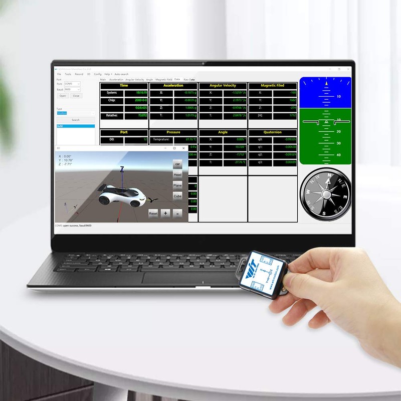 WitMotion WT901C-485 mpu9250 High-Precision Gyro+Accelerometer+Angle+Magnetometer,9-Axis Digital Compass (Kalman Filtering, Modbus),Triple-Axis