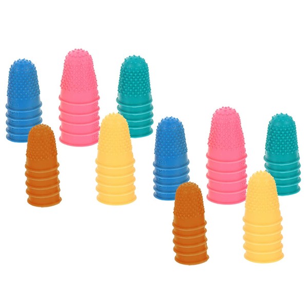 Gatuida Finger Cots Set 50pcs Non-slip Fingertip Covers Rubber Finger