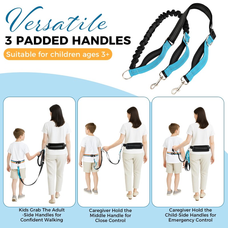 Waist Leash Harness with Soft Cushion for Autism Special Needs