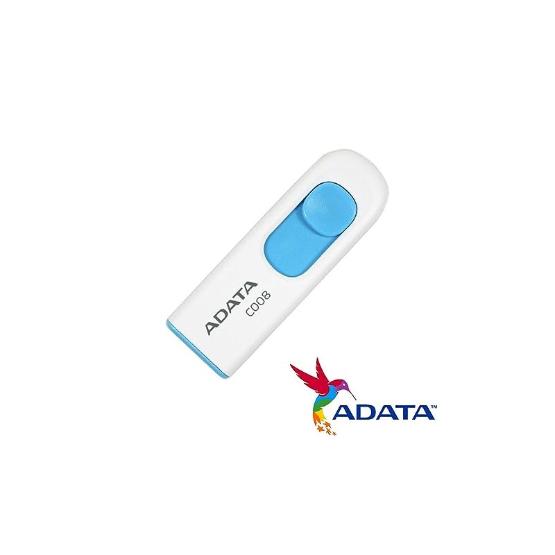 ADATA, memoria flash drive, USB 2.0, 16 GB, deslizable, modelo