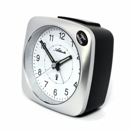Atlanta Funkwecker mit Licht Snooze Crescendo Analog Silber - 1794/19