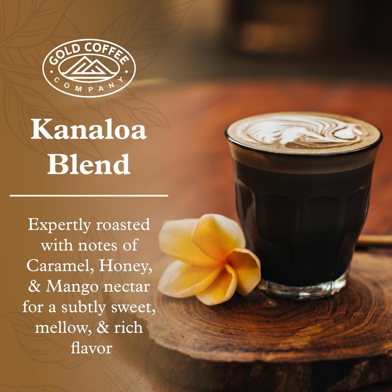 Gold Coffee | Kanaloa Premium House Blend, Medium Roast, Whole