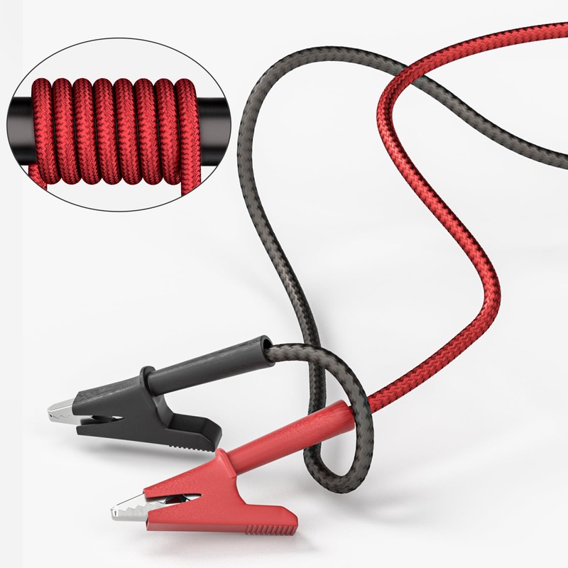 Goupchn Alligator Clips Electrical Braided Test Leads Dual Ended Crocodile
