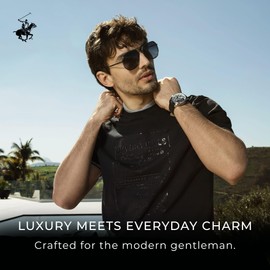 Beverly Hills Polo Club - Natural Whole Body Deodorant for Men Spray - Fresh and Luxury French Cologne Scent - Sophisticated Men's Gift for Odor Protection & Confidence, 4oz (Blue)