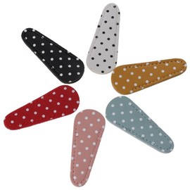 YYlingx 6Pcs 6-Colors Embroidery Colorful Scissors Sheath Polka Cute Dot Protective Cover PU Leather Set for Sewing Quilting Crafts