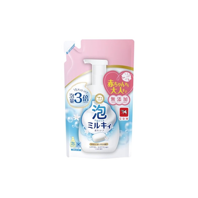 Foam Milky Body Soap, Gentle Soap, Refill, 15.9 fl oz