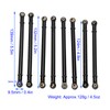 8pcs M3 Aluminum Alloy Link Rod Linkage Set for Axial