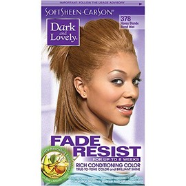 Dark and Lovely Fade Resistant Rich Conditioning Color, No. 378, Honey Blonde, 1 ea (Pack of 4)