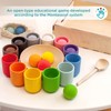 Wooden Color Matching Montessori Toy, Balls in Cups:_Small