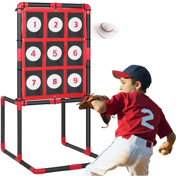 Baseball Strike Zone Target for Plastic Balls Compatible with Blitzball