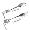 Pinenjoy 2Pcs Angel Wing Spoon Fork Flatware Set 18/10(304) Stainless