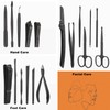 OWill Manicure Set, 18pcs Nail Clippers Pedicure Kit Nail Care