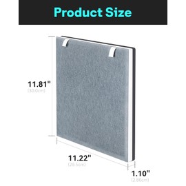 Leemone Vital 100 Replacement Filter Compatible with LEVOIT Vital100 Air Purifier and VAVA VA-EE004 Air Purifier, 3-in-1 True HEPA High-Efficiency Activated Carbon, Vital 100-RF, 3 Pack