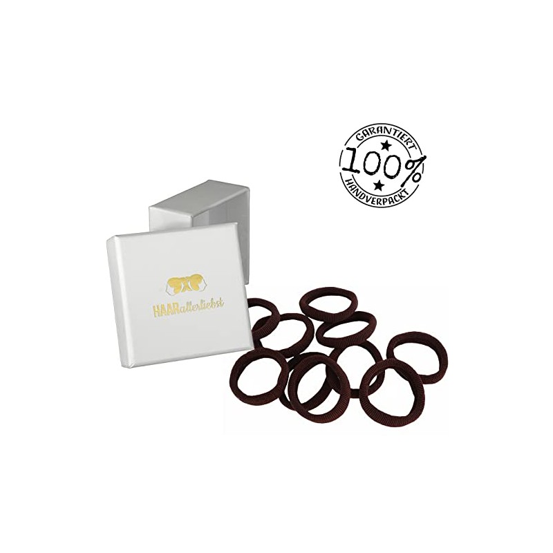 HAARallerliebst Hair Bobbles Dark Brown (Pack of 10 | Brown
