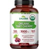 Zazzee USDA Organic Tart Cherry 10:1 Extract, 120 Vegan Capsules,