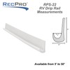 RecPro RV PVC Plastic Rain Gutter | Adhesive Backing Included