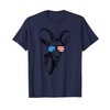 Funny Goat Patriotic USA Flag Aviator Glasses Design T-Shirt