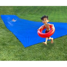 Make-A-Slide™  -  50 FEET LONG - Giant blue backyard slip and slide water slide