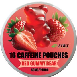 Caffeine Pouches 7-Jars 56mg Caffeine per Pouch, 16 Pouches per Jar, Assorted Flavors
