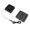 Solar Panel Fan Kit Monocrystalline Silicon 2200RPM Solar Exhaust Fan