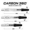 Harrows Carbon 360 Clear Shafts, Increased Aerodynamic Flow, Dart Shafts,
