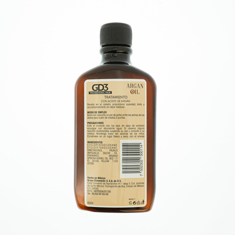 GD3 Tratamiento con Aceite de Argán 240 ml