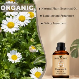 Chamomile Essential Oils 60ML, Organic 100% Pure and Natural Chamomile Essential Oil for Aromatherapy Diffuser - 2 Fl Oz/Chamomile