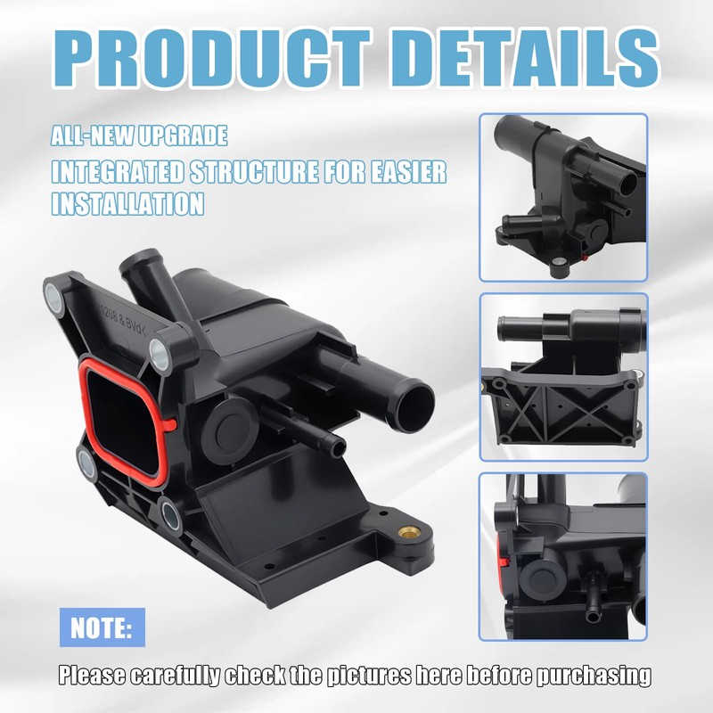 Engine Coolant Water Outlet Compatible with Ford Escape Focus Fusion,