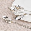 HIKAA 4-Piece Dinner Spoons Set, 8-Inch 18/10 Stainless Steel Spoons,